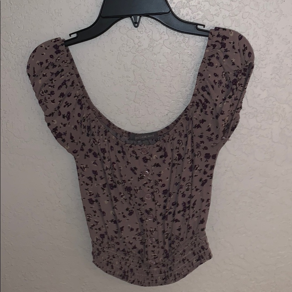 Purple floral crop